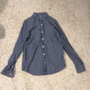 Dark Blue Button down child’s Shirt